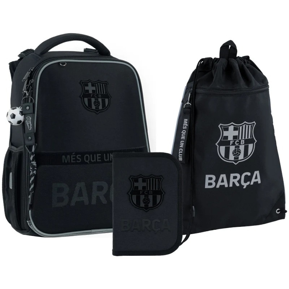 Набір рюкзак + пенал + сумка для взуття Kite FC Barcelona (SET_BC26-531M)