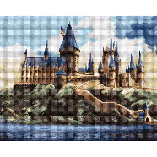 Набір з алмазною мозаїкою WB "Harry Potter: Гоґвортс вдень" 40х50см AMO20360