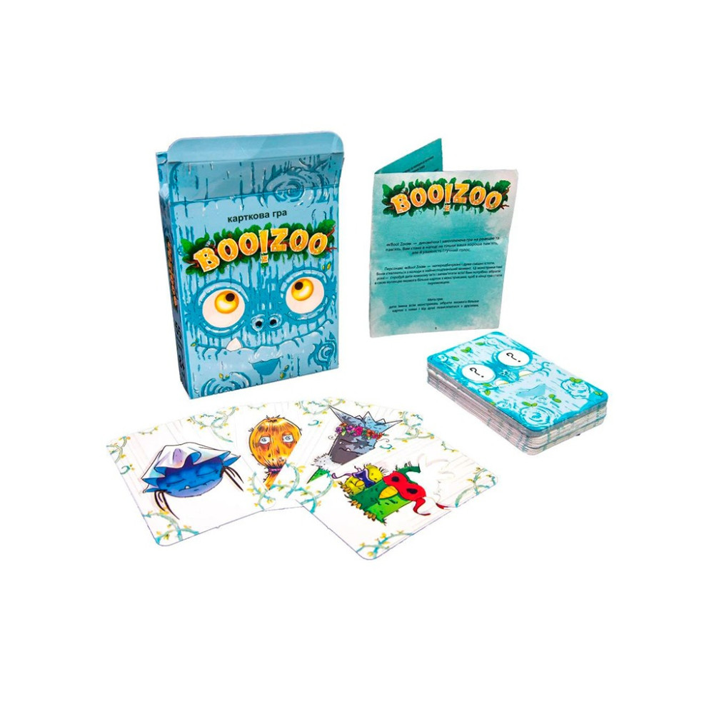 Настільна гра 30219 (укр) "BOO!ZOO", в кор-ці 9,1-11,5-2,2 см