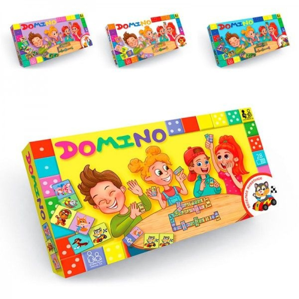 Гра настільна  DTG-DMN-01,02,03,04 "Доміно" NEW (12)