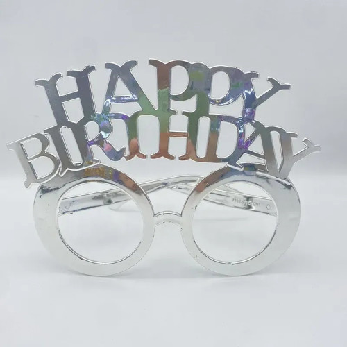 Окуляри Happy birthday великий срібло 15818