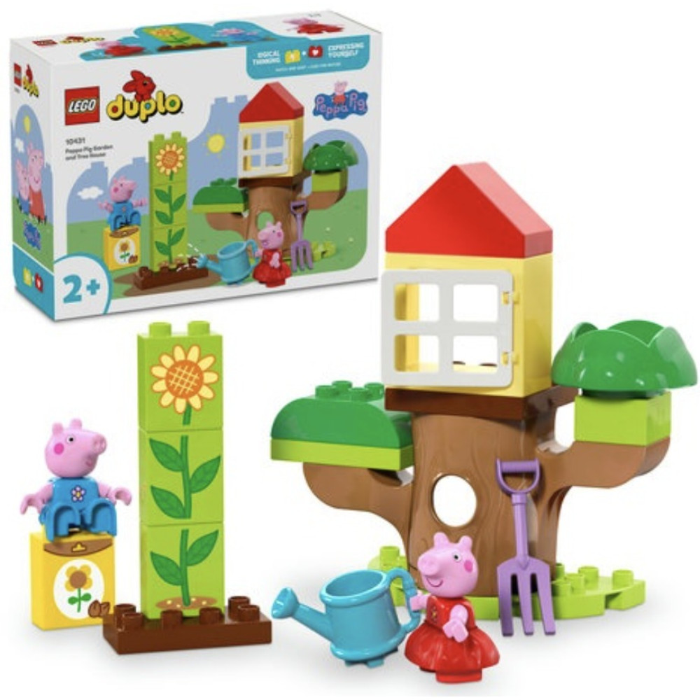 Конструктор Сад і будиночок на дереві Пеппи 20 дет LEGO DUPLO Peppa Pig 83068