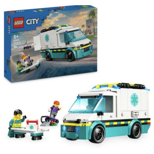 Конструктор Швидка допомога 184 дет LEGO City 12410