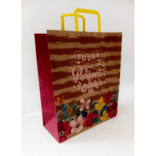 Пакет паперовий з ручками бурий 320х150х380 арт.KGB 323815-34