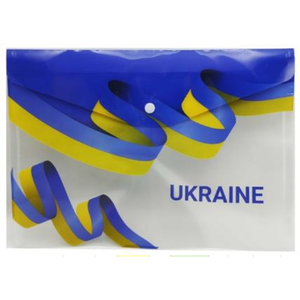 Папка-кнопка А4+_18мкм "Україна" 23,5*33см