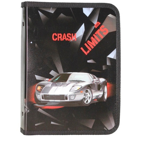 Папка на блискавці об'ємна, "Crash Car", 30×190×250 мм, PP, 5630-21C, Class