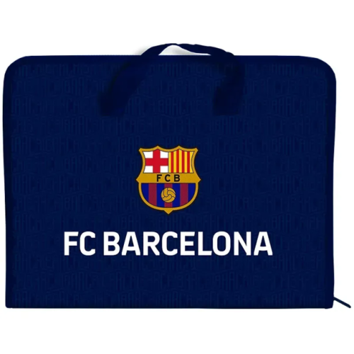 Папка з ручками Kite FC Barcelona А4 1 відділення на блискавці (BC25-202)