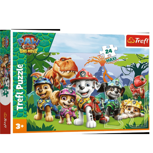 Пазли "24 Maxi" PAW PATROL Доісторична дружба.THE DINO MOVIE 43829