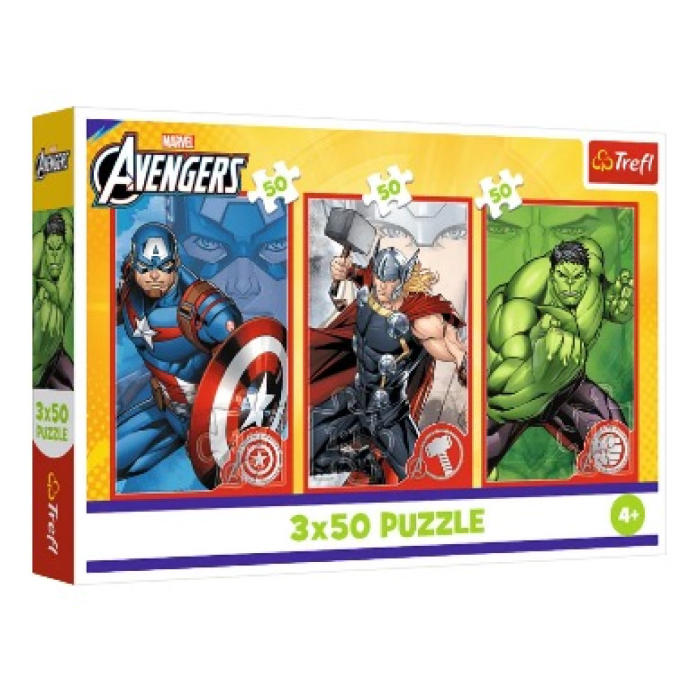 Пазли "3x50" The Avengers Ваш герой Trefl 34891