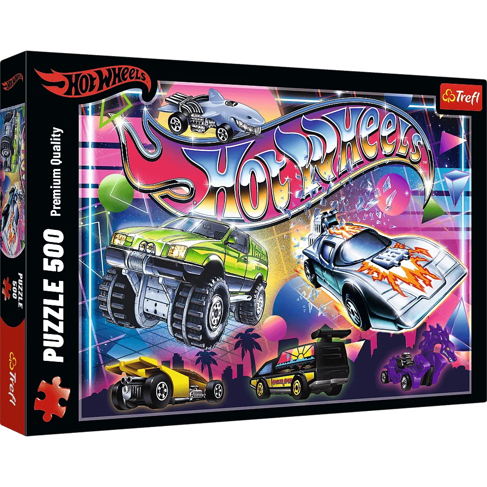 Пазли "500" Hot Wheels атмосфера 80-х Trefl 37538