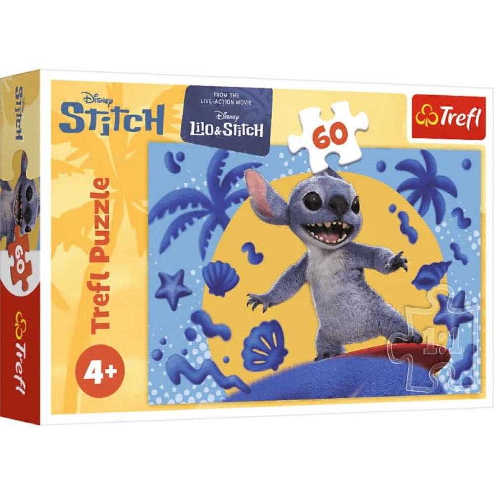 Пазли "60" Disney Stitch The Movie День зі Стічем Trefl 17407