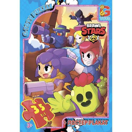 Пазли ТМ "G-Toys" із серії  "Brawl Stars" (Бравл Старс), 35 ел.