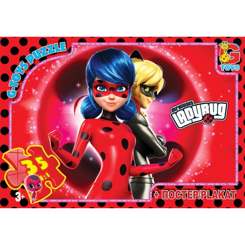 Пазли ТМ G-Toys із серії "Леді Баг", 35 ел LB1021