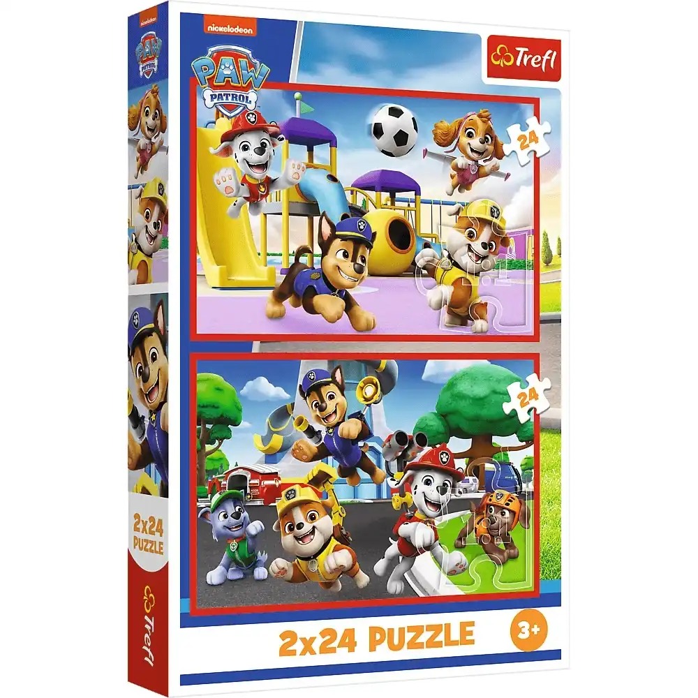 Пазли "2x24" Viacom PAW Patrol Веселий день песиків Trefl 34434