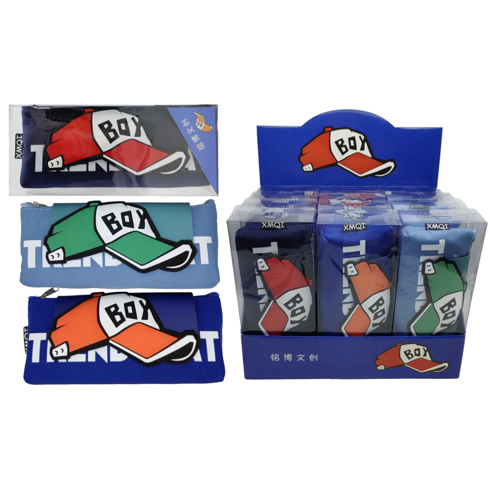 Пенал-косметичка "Кепка-Boy" уп.PVC в/в 3в. Н-372