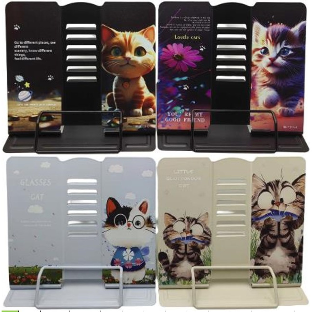 Підставка для книг металева "Кіт" А5_21 * 16,9 * 19см,4в. MQ-1233