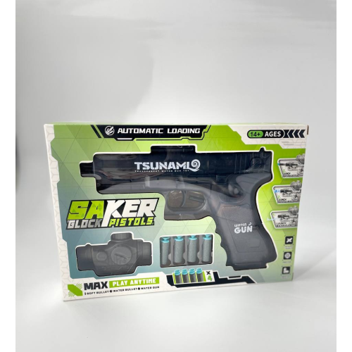 Пістолет 3 в 1 Saker Glock Pistols: Soft Bullet, Crystal Bullet, Water
