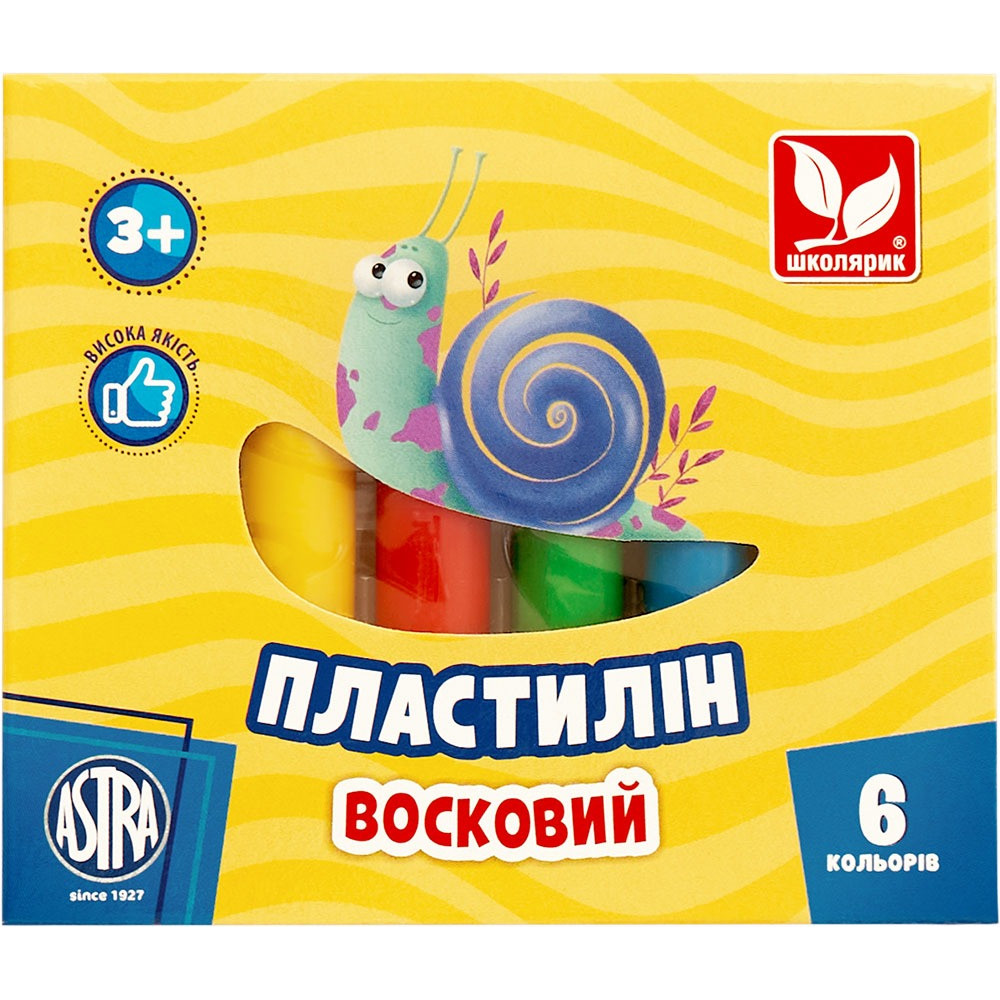 Пластилін круглий 6 кольорів 83811905-UA