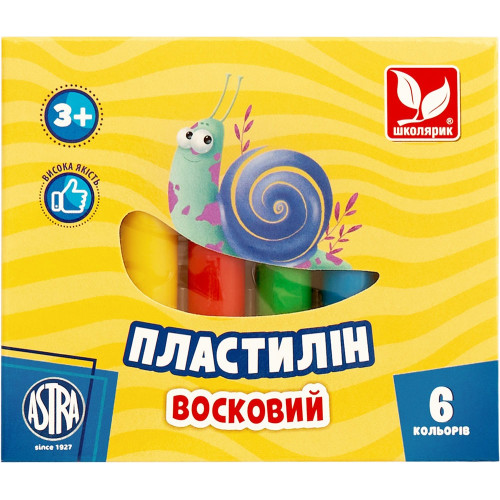 Пластилін круглий 6 кольорів 83811905-UA
