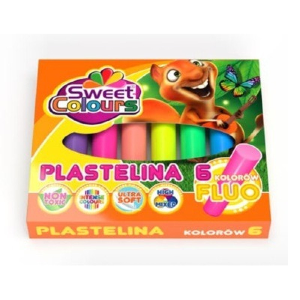 Пластилін SweetColours 6 кольорів, "Круглий" 11-9-1 см