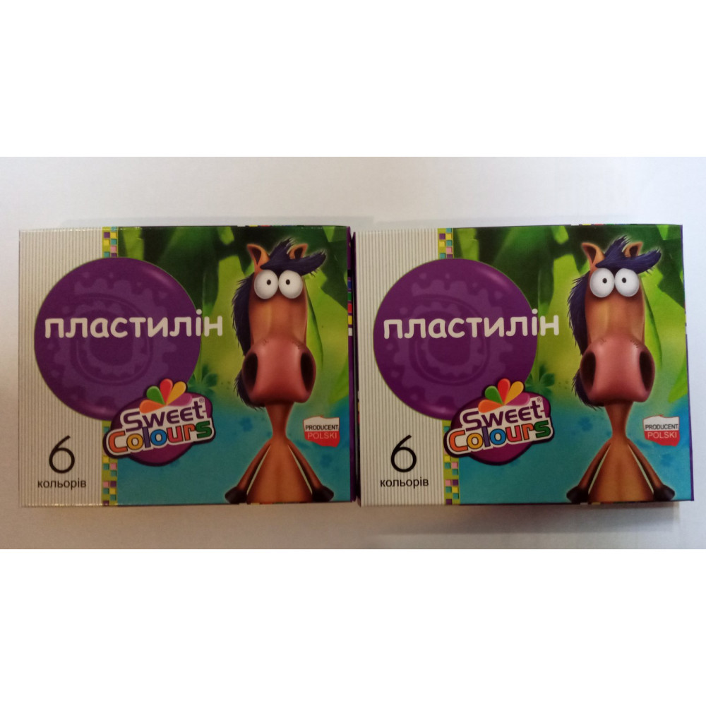 Пластилін SweetColours 6 кольорів, "Круглий" 11-9-1 см