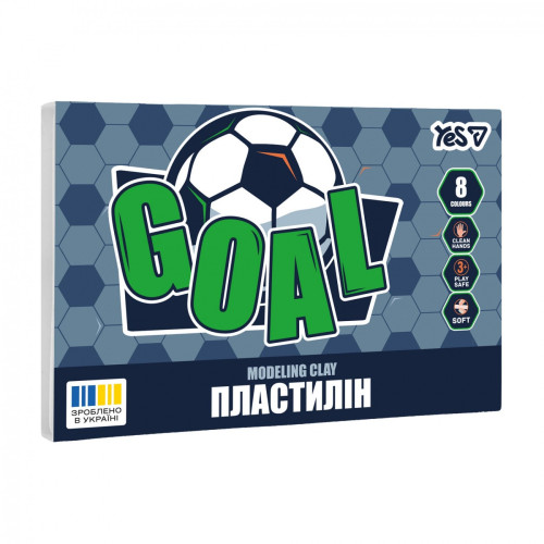 Пластилін Yes, 8 кол., 160г "Football" 540712