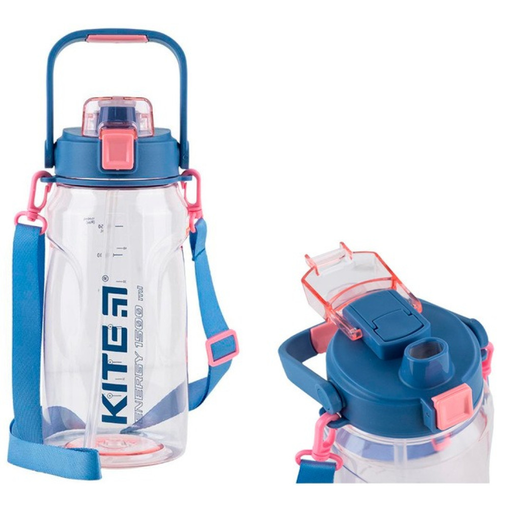 Пляшка для води Kite 1500 мл рожева (K24-1202-2)
