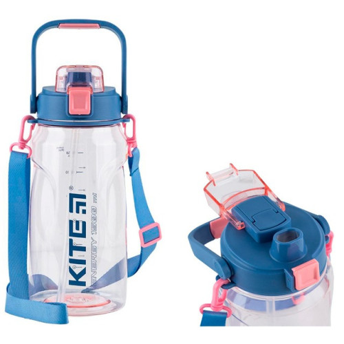 Пляшка для води Kite 1500 мл рожева (K24-1202-2)