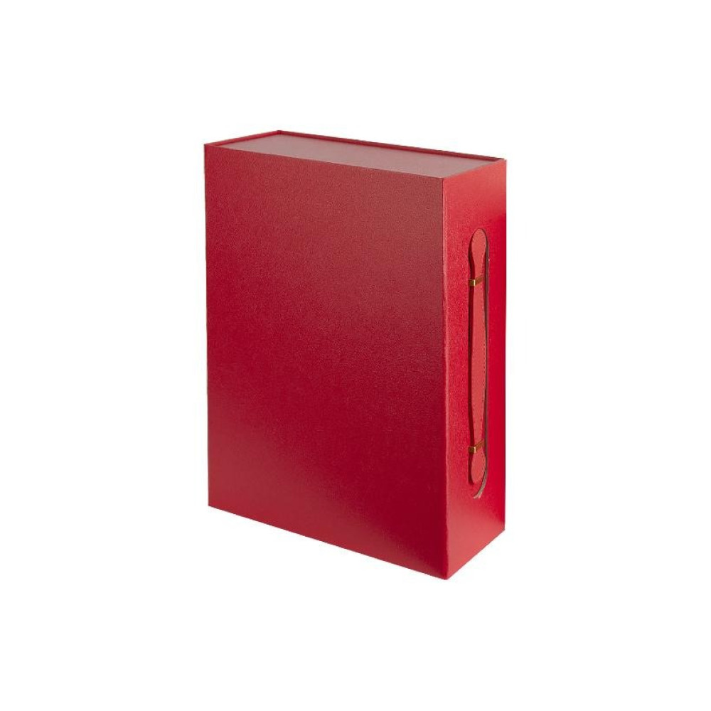 Подарункова коробка 28,2×20,9×9,2 см складна з ручкою RED HL-225 (124969)