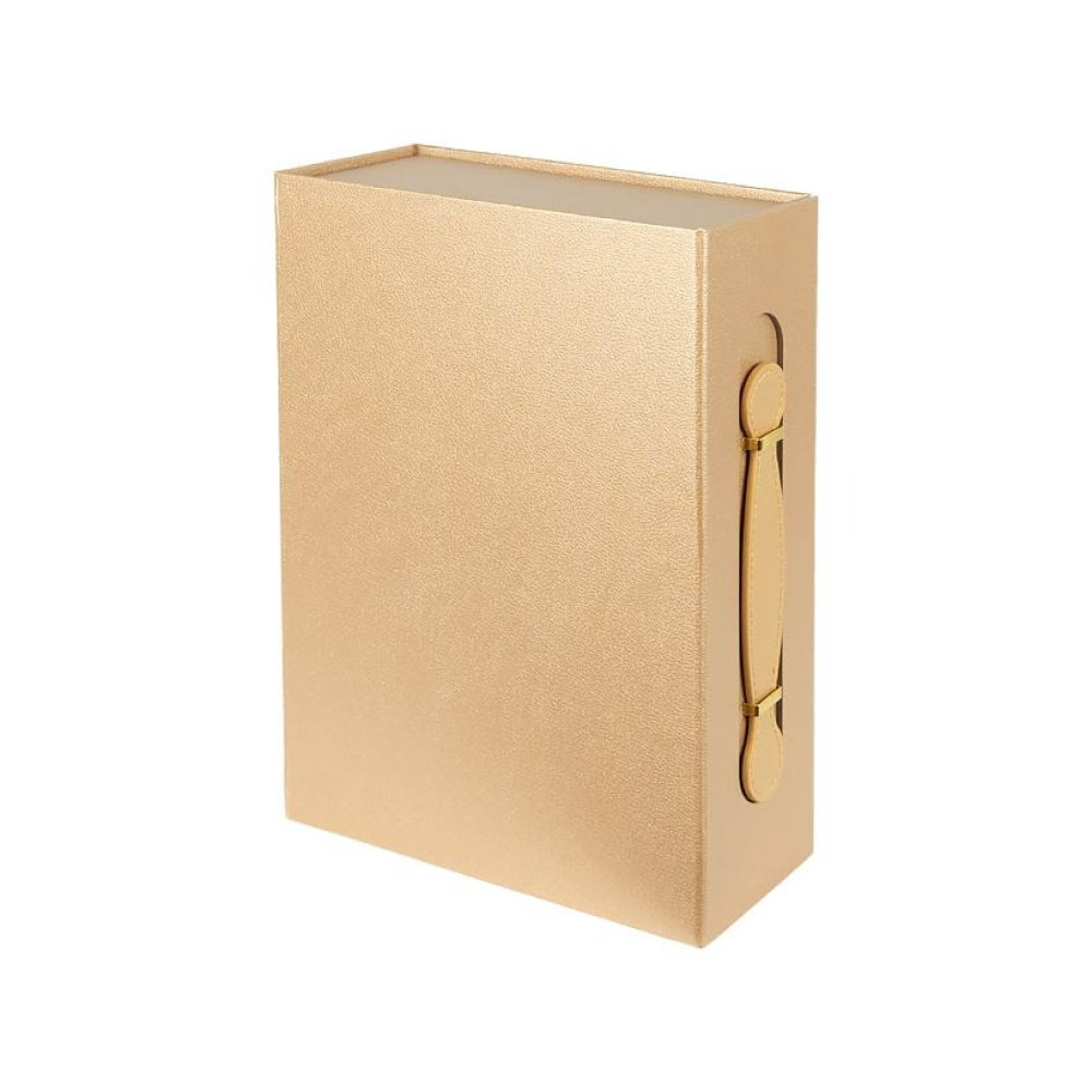 Подарункова коробка 33×25×12 см складна з ручкою CHAMPAGNE GOLD HL-230 (124977)