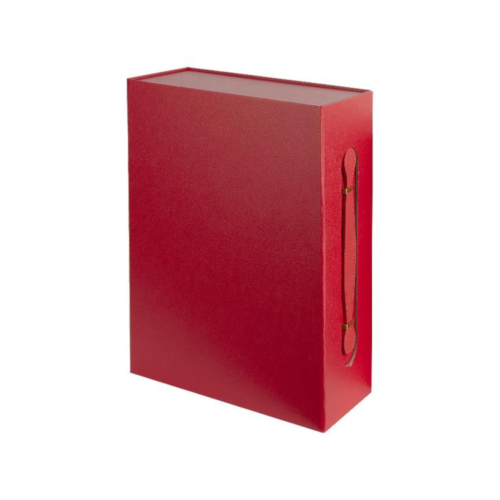 Подарункова коробка 33×25×12 см складна з ручкою RED HL-229 (124974)
