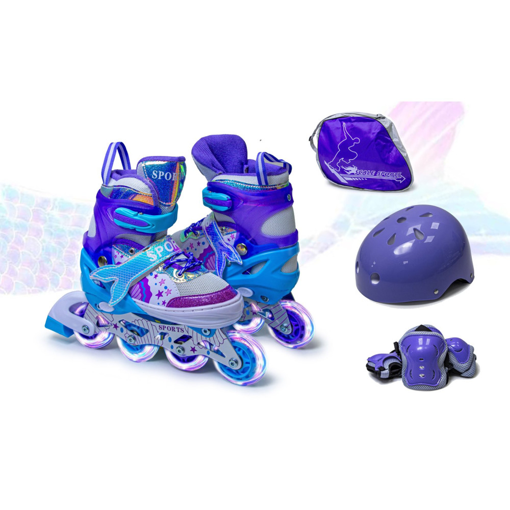 РОЛИКИ SCALE SPORTS РУСАЛКА КОМПЛЕКТ35-38 M, ФІОЛЕТОВИЙ
