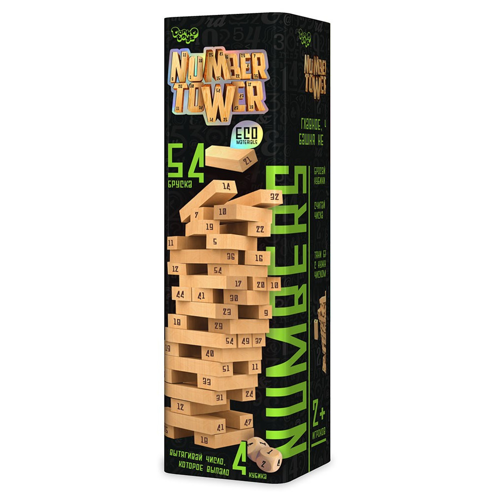 Розвиваюча настільна гра "NUMBER TOWER" вежа укр.(6)NT-01U