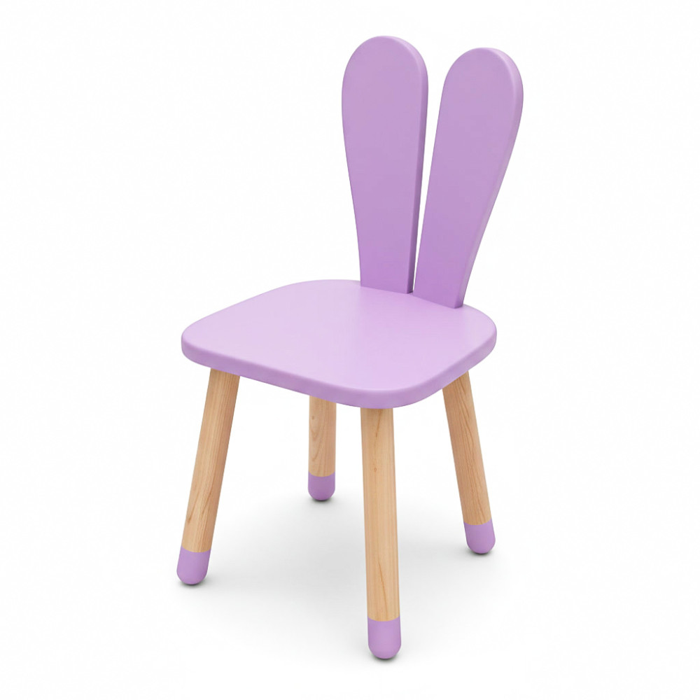 Стільчик ARINWOOD Зайчик Фіолетовий Круглоовальне сидіння 04-2VIOLET