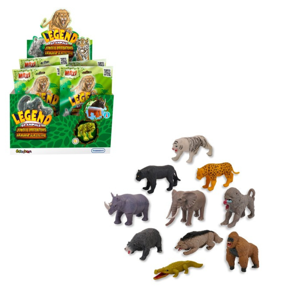 Стретч-іграшка KIDDI SBABAM LEGEND OF ANIMALS МАКСІ Хижаки джунглів (30/CN23-CDU)