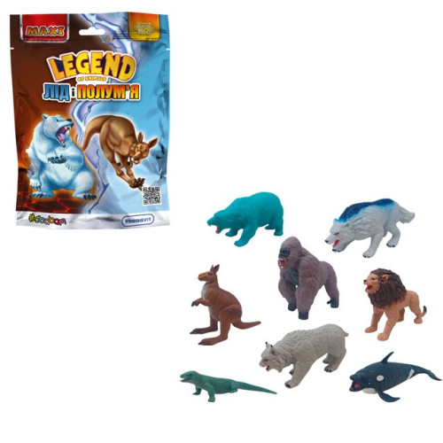 Стретч-іграшка KIDDI SBABAM LEGEND OF ANIMALS МАКСІ Лід і Полум'я (60/CN25)