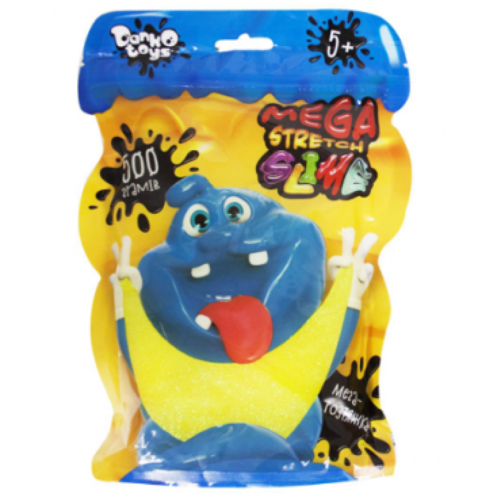 В'язка маса "Mega Stretch Slime" пакет 500г укр (10)SLM-12-01U