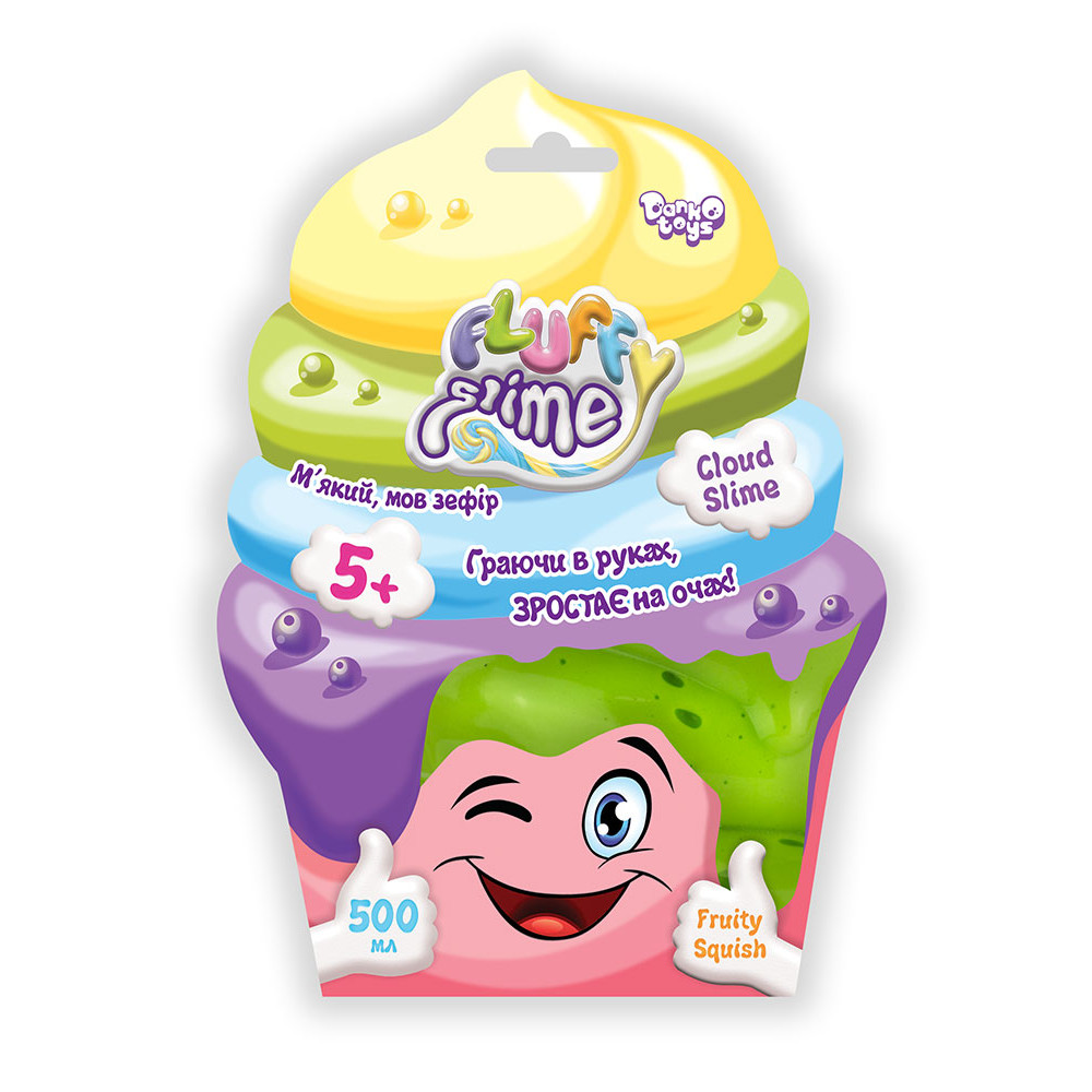 В'язка маса "Fluffy Slime" пакет 500 г укр (12)FLS-02-01U