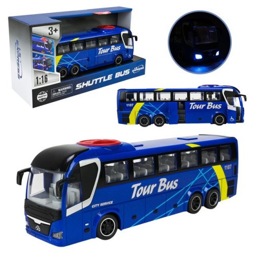Автобус інерційний WY1107A (24шт) батар. світло, звук, р-р іграшки 27.5*6*7.5 см у короб. 32*11.5*18.5 см