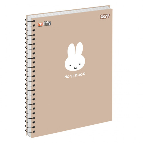 Зошит для записів Yes А4/80 од. спіраль "Miffy"