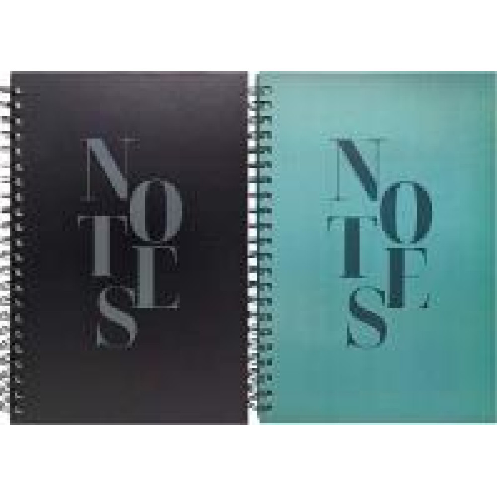Зошит на спіралі А4/100арк тверда обкл. "Notes" 80г/м2 2в. клітинка 4100-9