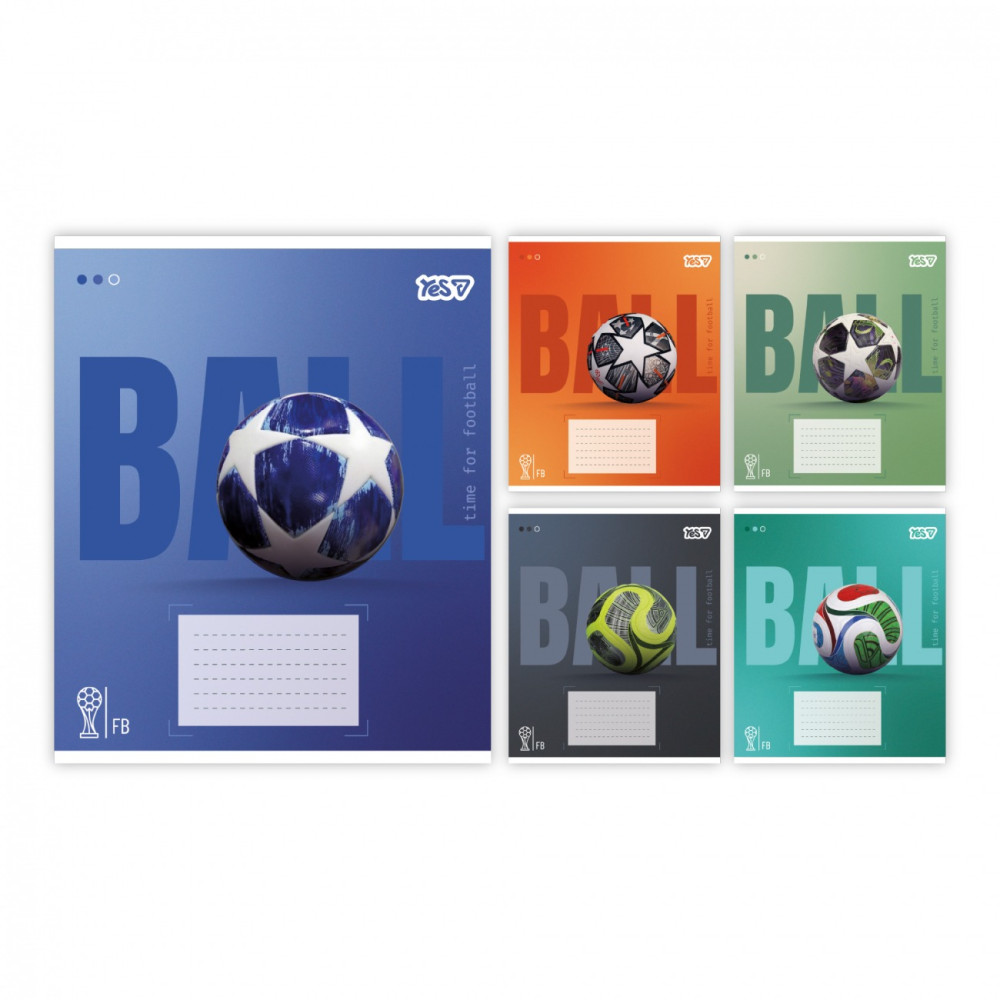 Зошит шкільний Yes Ball А5 18 аркушів лінія (768680)