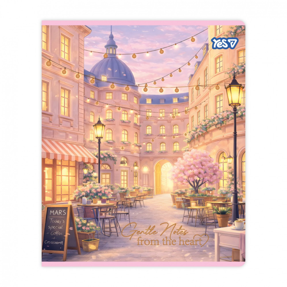 Зошит учнівський Yes "Travel diary" А5/48 кл. золото+soft touch 768563