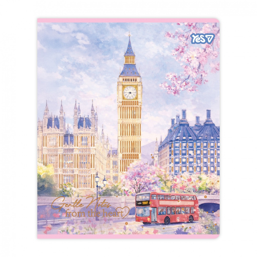 Зошит учнівський Yes "Travel diary" А5/48 кл. золото+soft touch 768563