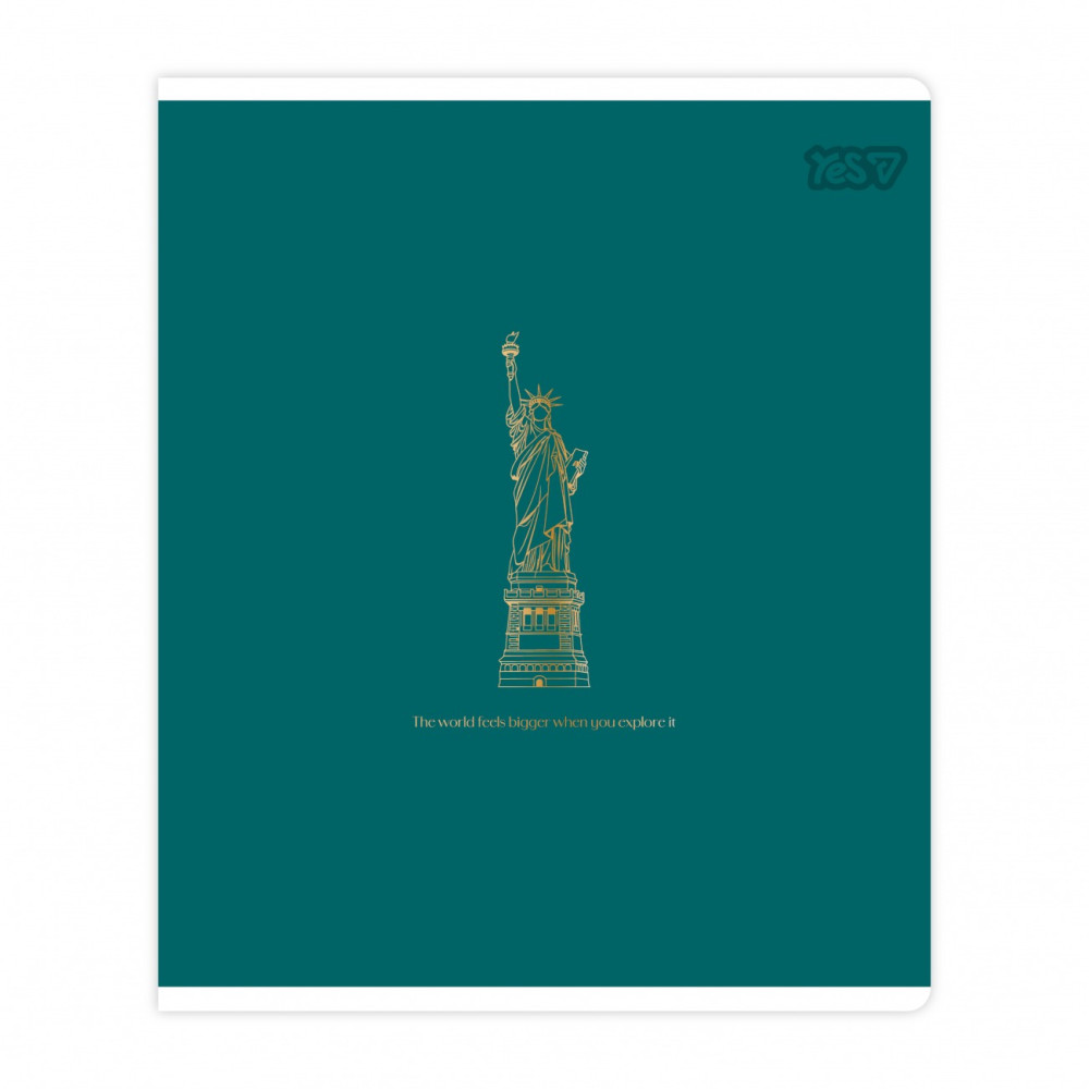 Зошит учнівський Yes "Urban gold" А5/96 кл. золото+soft touch 768559